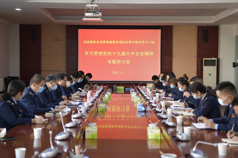 青海省税务局多种形式学习党的十九届六中全会精神
