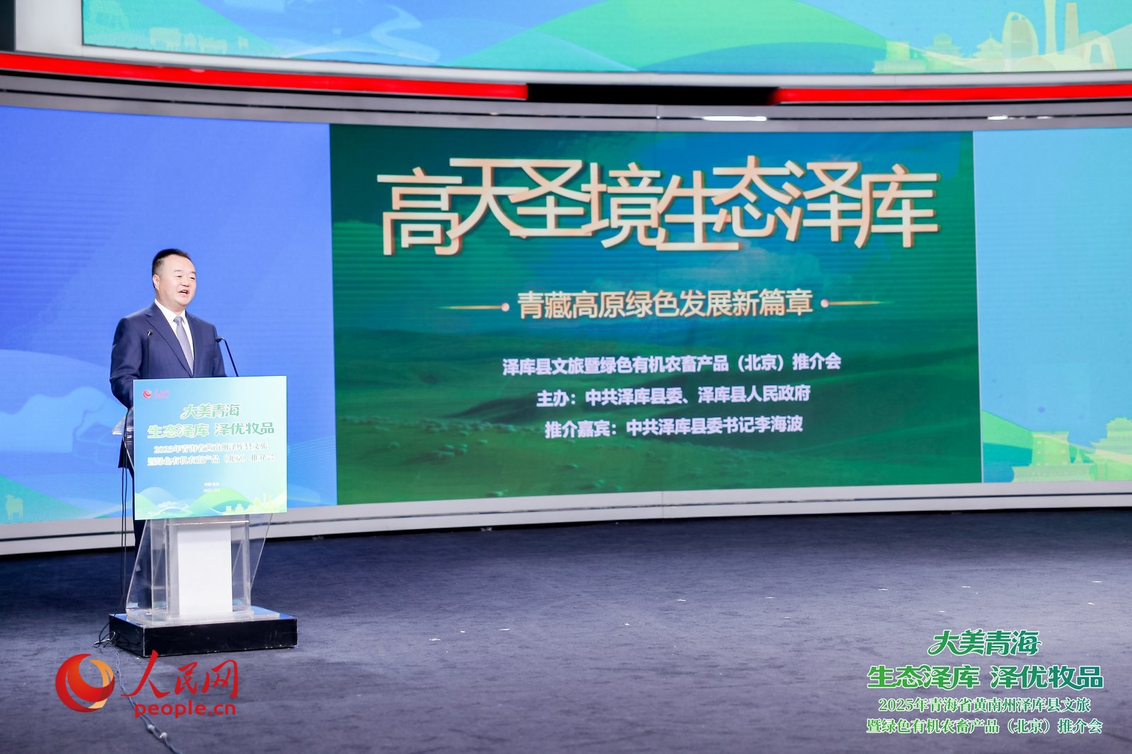 李海波主旨推介。人民網記者 甘海瓊攝