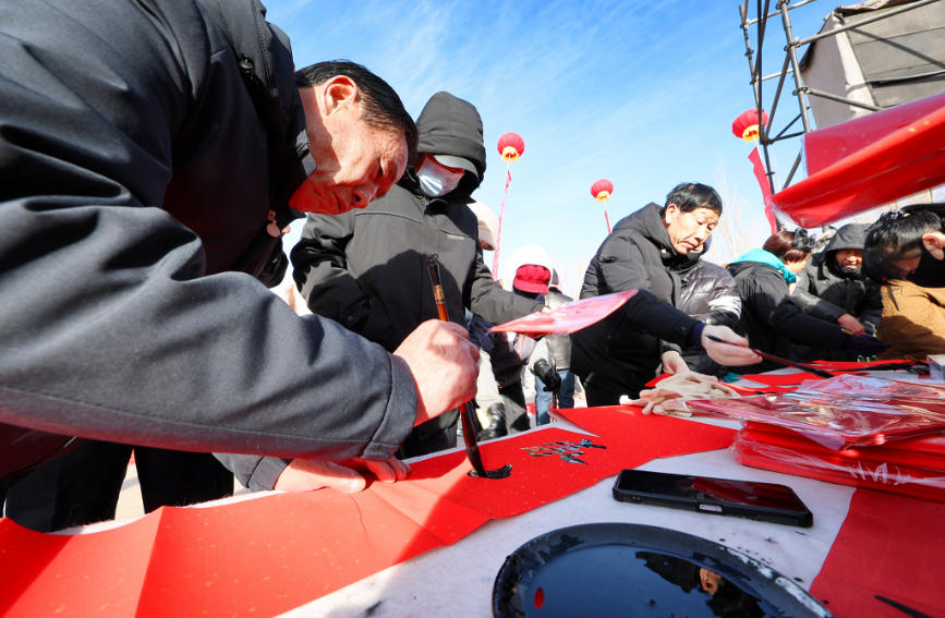 年货大集现场。冯春梓摄