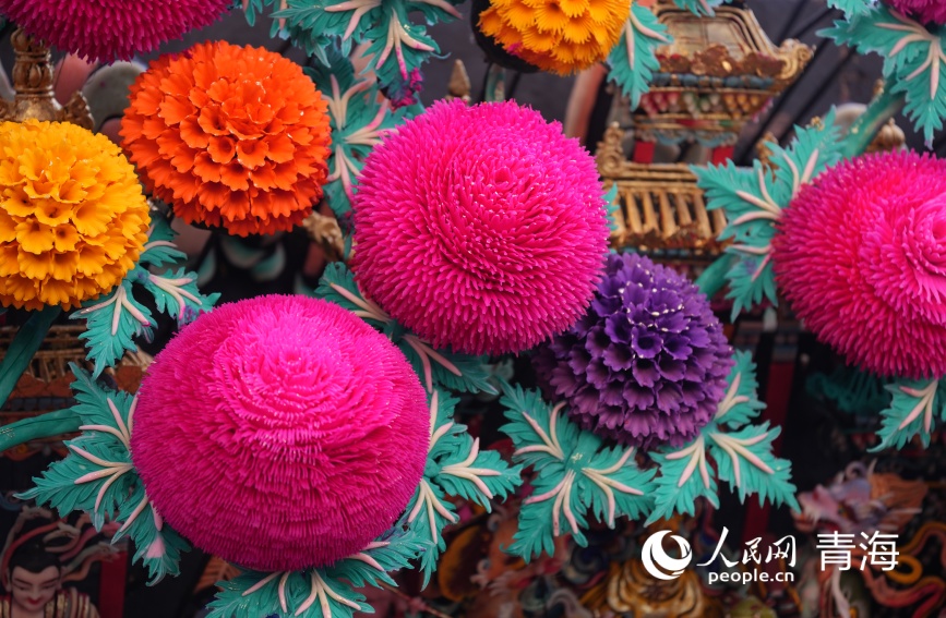 塔爾寺酥油花。人民網記者 甘海瓊攝