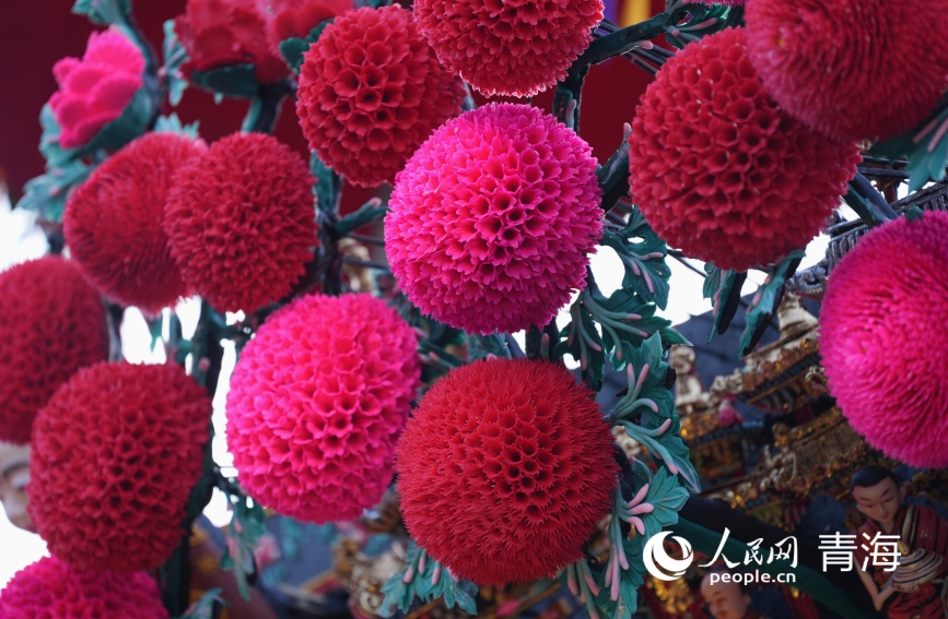 塔爾寺酥油花。人民網記者 甘海瓊攝