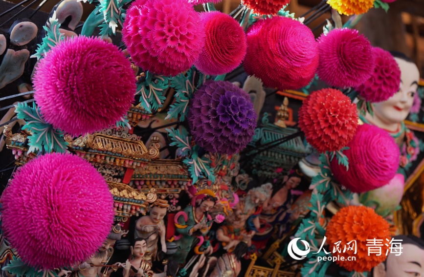 塔爾寺酥油花。人民網記者 甘海瓊攝