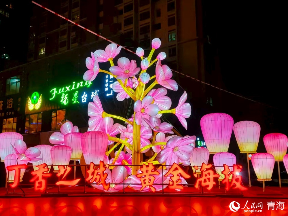 主题灯景。人民网记者 况玉摄