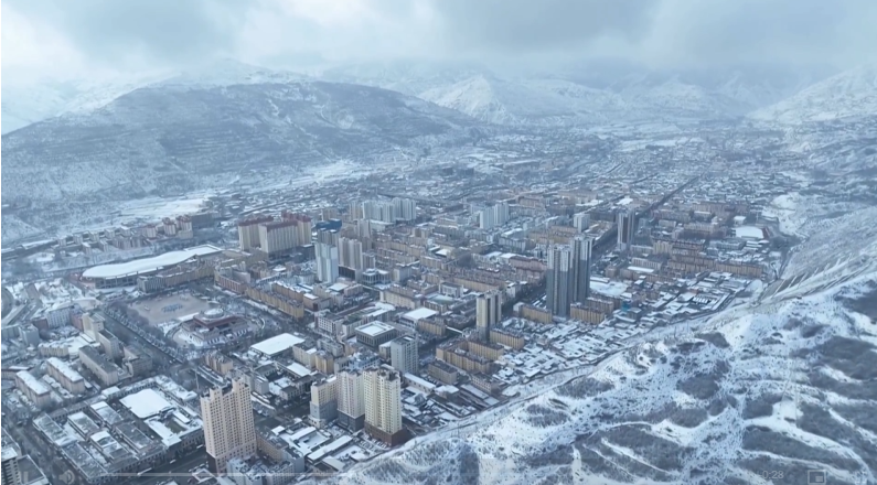 春雪落黃南 大地盡顯詩意生機