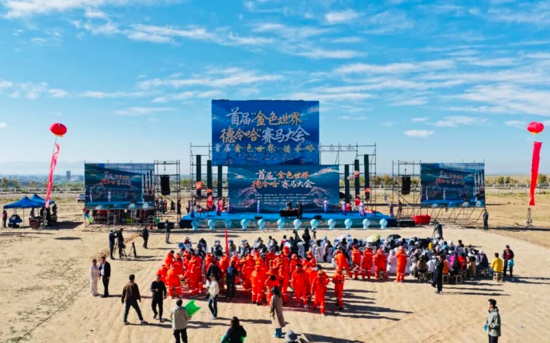 骏马踏歌启盛会！首届“金色世界·德令哈”赛马大会开幕